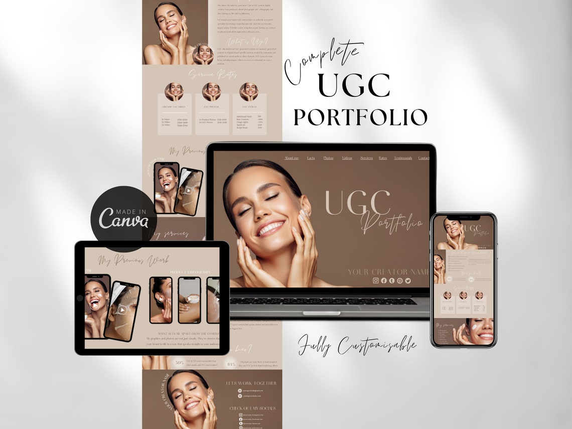 Canva UGC Portfolio Template