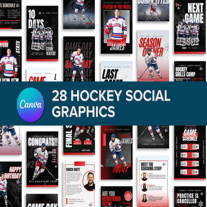 Hockey Social Media Templates