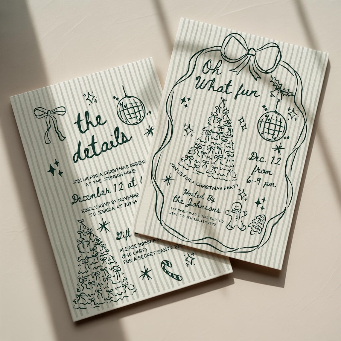 Oh What Fun Christmas Invitation